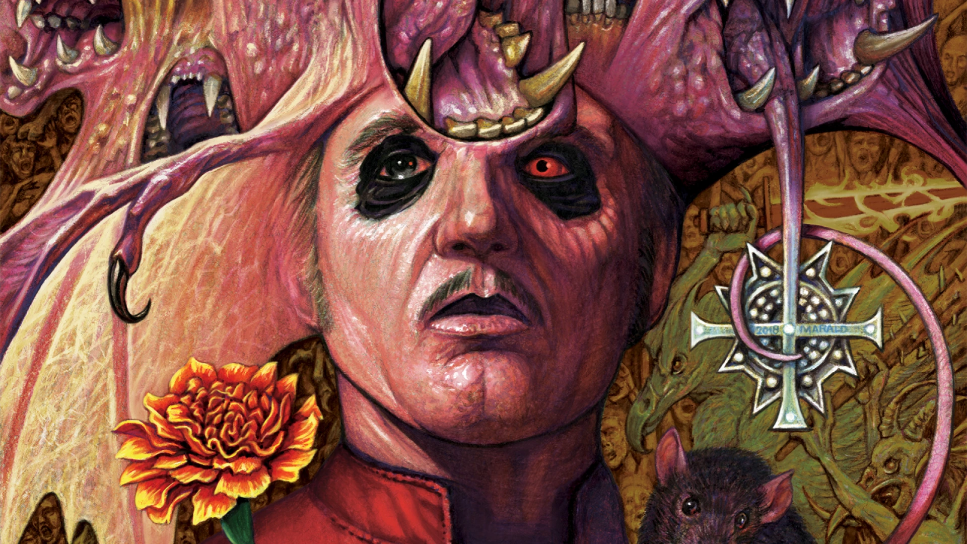 絵画 GHOST CRDP60% Ghost: The Story Behind Revolver's Insane Cardinal Copia Illustration