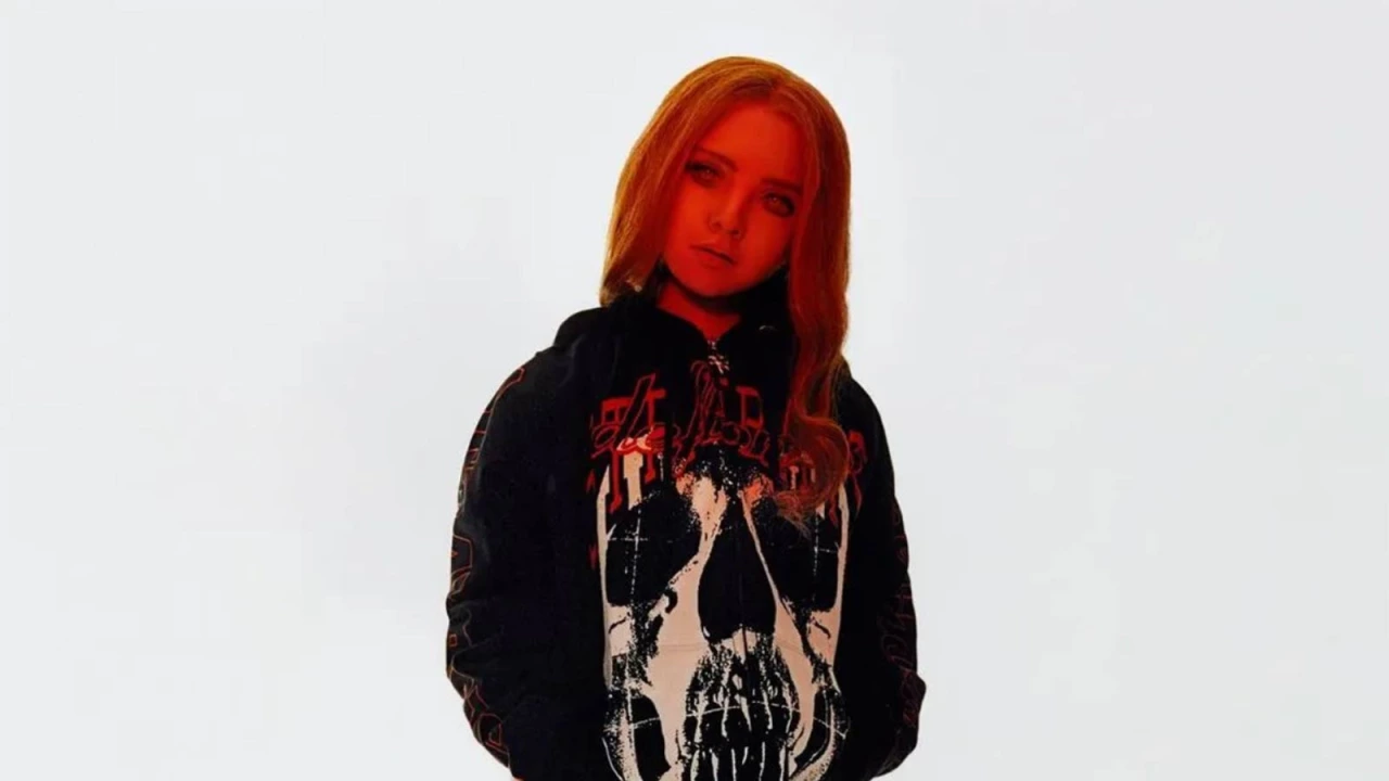 WTF?! M3GAN models DEFTONES hoodie for Heaven by Marc Jacobs