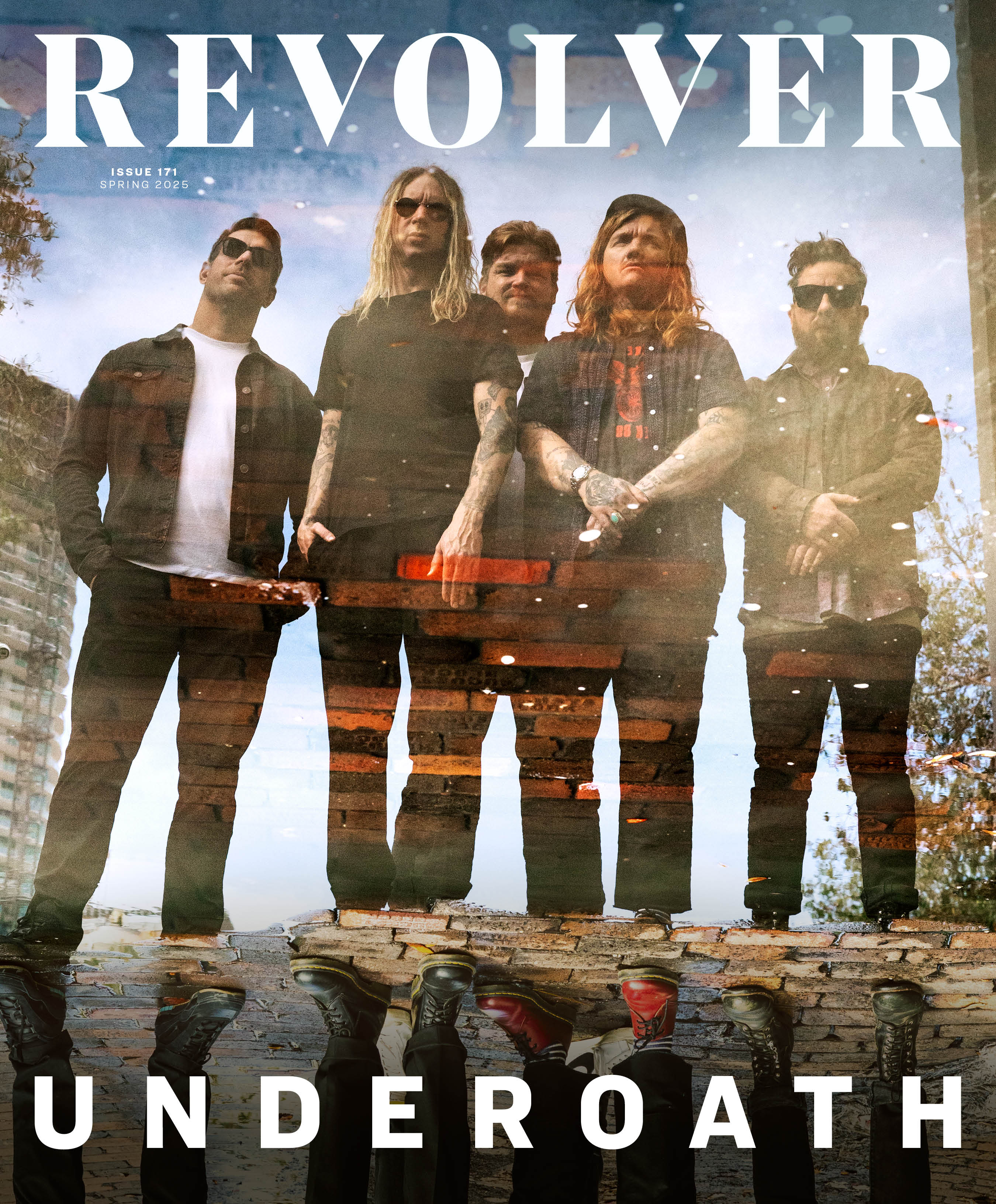 UNDEROATH star on cover of REVOLVER's Spring 2025 issue
