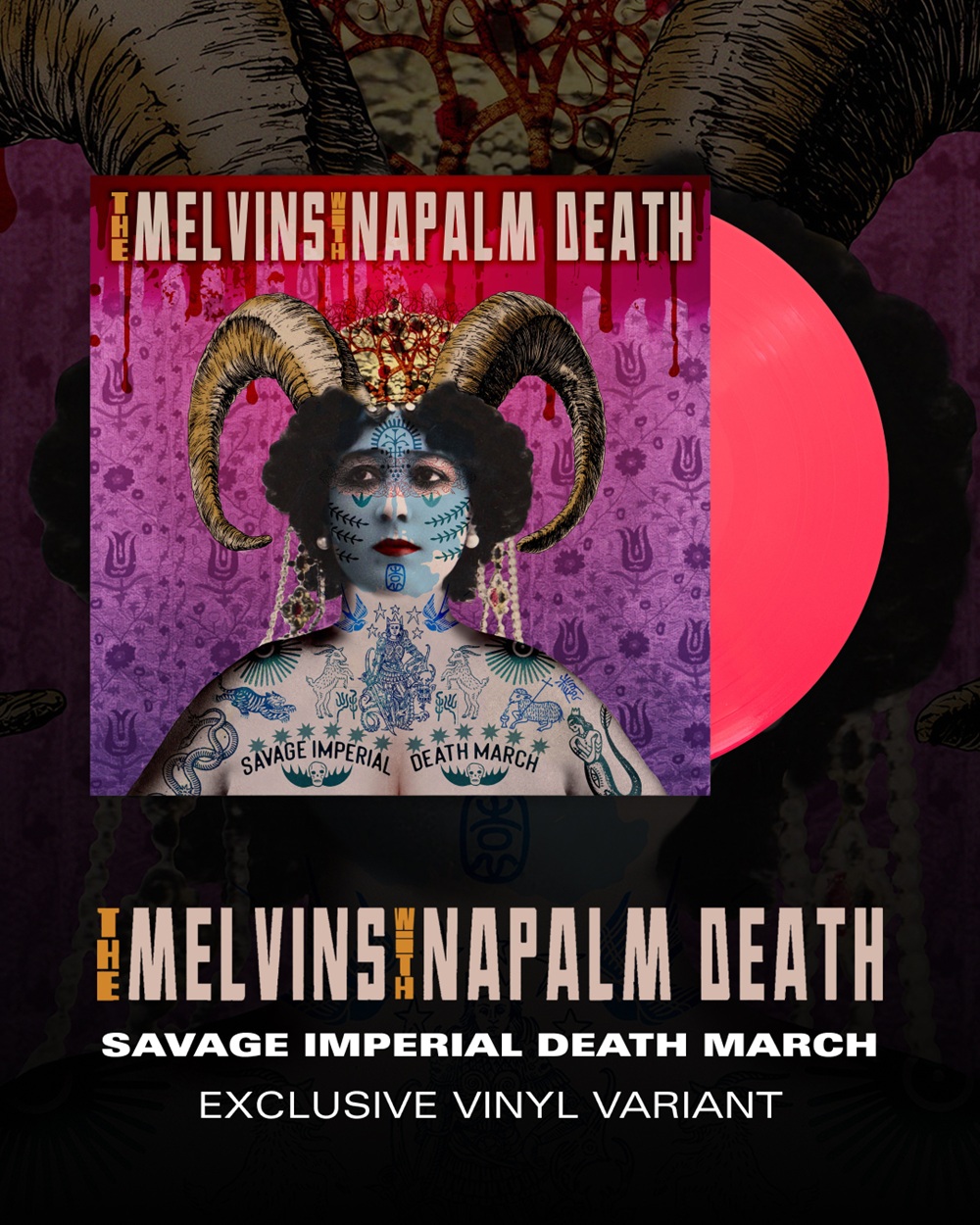 NAPALM DEATH and MELVINS announce collaborative LP with savage new