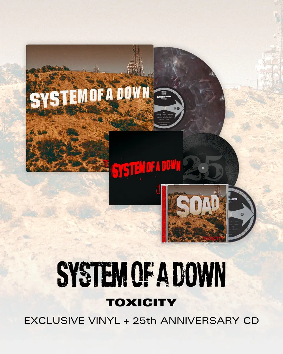 SYSTEM OF A DOWN celebrate 25 years of 'Toxicity' with new